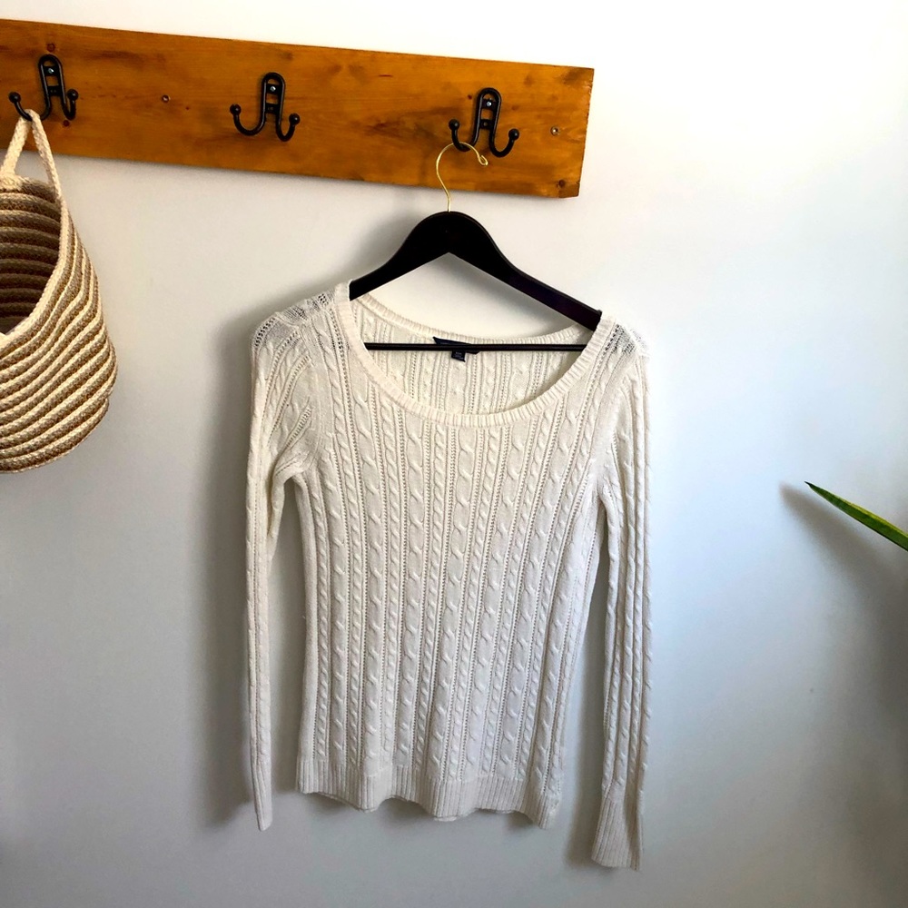 American Eagle cream sweater